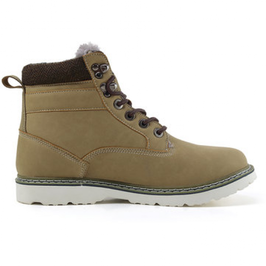 Men Outdoor Warm Lining Slip Resistant Work Style Ankle Boots for Boots