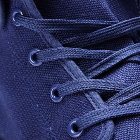 Men Canvas Button Folded Pure Color High Top Lace Up Casual Shoes for Flats