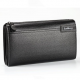 PU Leather Business Casual Zipper Clutch Bag 4 Cash Pocket Wallet For Men for Clutch Bags