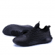 Large Size Men Light Weight Knitted Lace Up Sport Casual Shoes for Flats