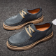Men Comfy Suede Non Slip Wear Resistant Pure Color Casual Shoes for Flats