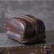 Ekphero Vintage Genuine Leather Clutch Bag Handmade Multifunction Cosmetic Bag For Men for Clutch Bags