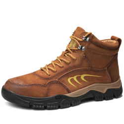 Men Retro Color Suede Non Slip Outdoor Casual Ankle Boots for Boots