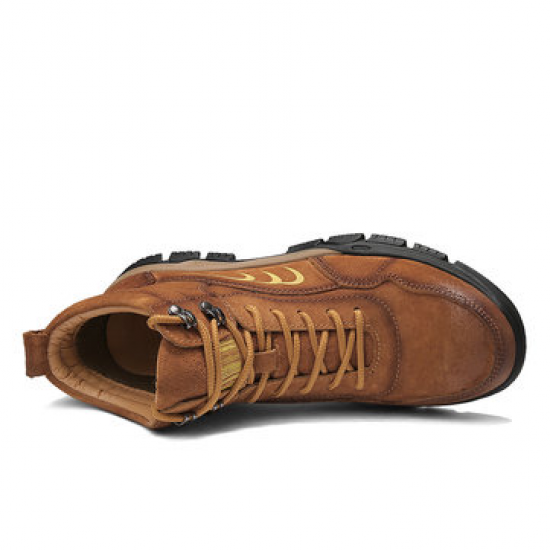 Men Retro Color Suede Non Slip Outdoor Casual Ankle Boots for Boots